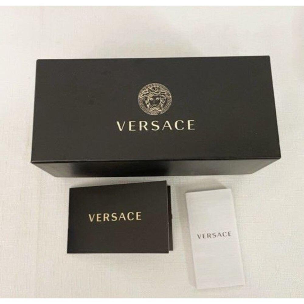 EMPTY Versace Sunglasses Case Box & Paperwork ONLY Authentic 7" x 3"
